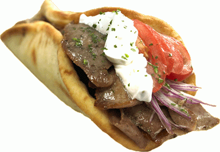 Order Gyros Sandwich food online from Zorbas Pizza store, Millbrae on bringmethat.com