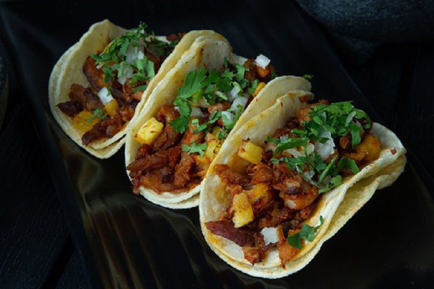 Order Al Pastor Taco food online from Taqueria Santa Fe store, Brooklyn on bringmethat.com