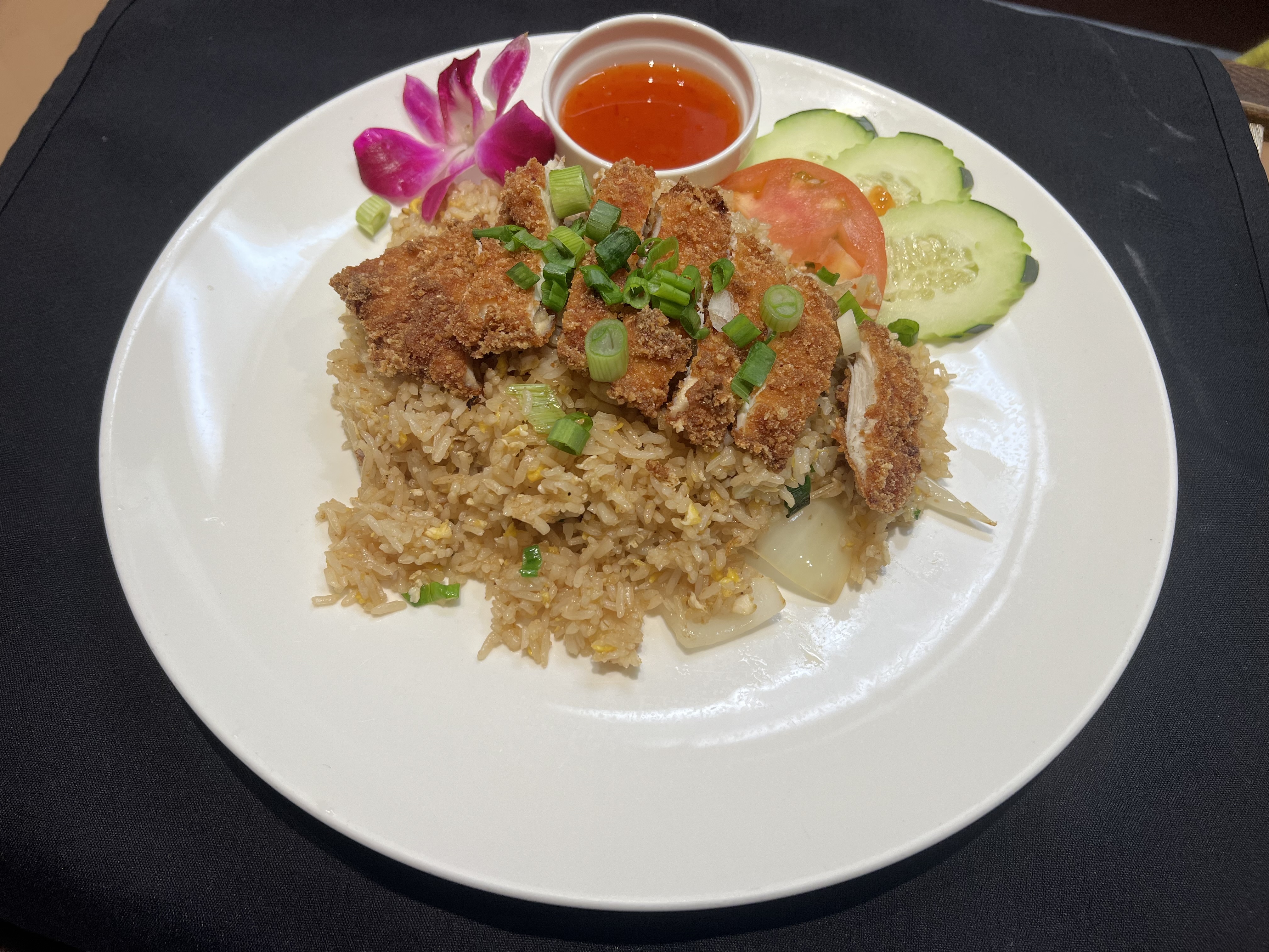 Order Fried Chicken over Fried Rice food online from Million thai restaurant store, San Francisco on bringmethat.com