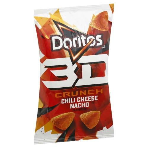 Order Doritos · 3D Crunch Chili Cheese Nacho Corn Snacks (2 oz) food online from Mesa Liquor store, Mesa on bringmethat.com
