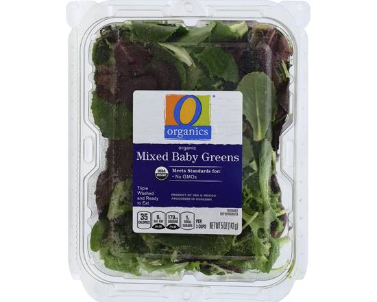 Order O Organics · Organic Mixed Baby Greens (5 oz) food online from Albertsons store, Hillsboro on bringmethat.com