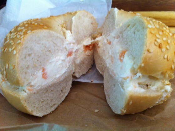 Order Lox Spread on a Bagel food online from Bagels And More store, Bergenfield on bringmethat.com