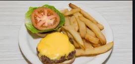 Order 10. Cheeseburger food online from Chicken Magician store, Hackensack on bringmethat.com