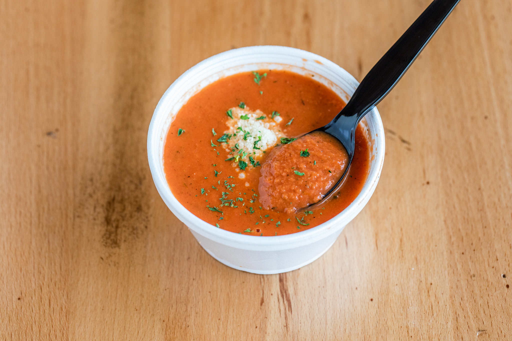 Order Tomato Basil Soup food online from Twisted Grilled Cheese store, Houston on bringmethat.com