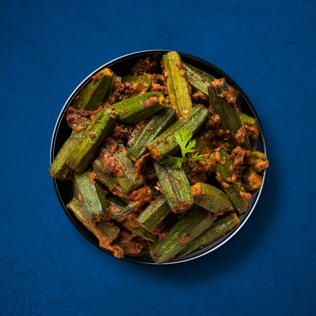 Order Okra Masala food online from Indian Vegan Experiment store, Culver City on bringmethat.com