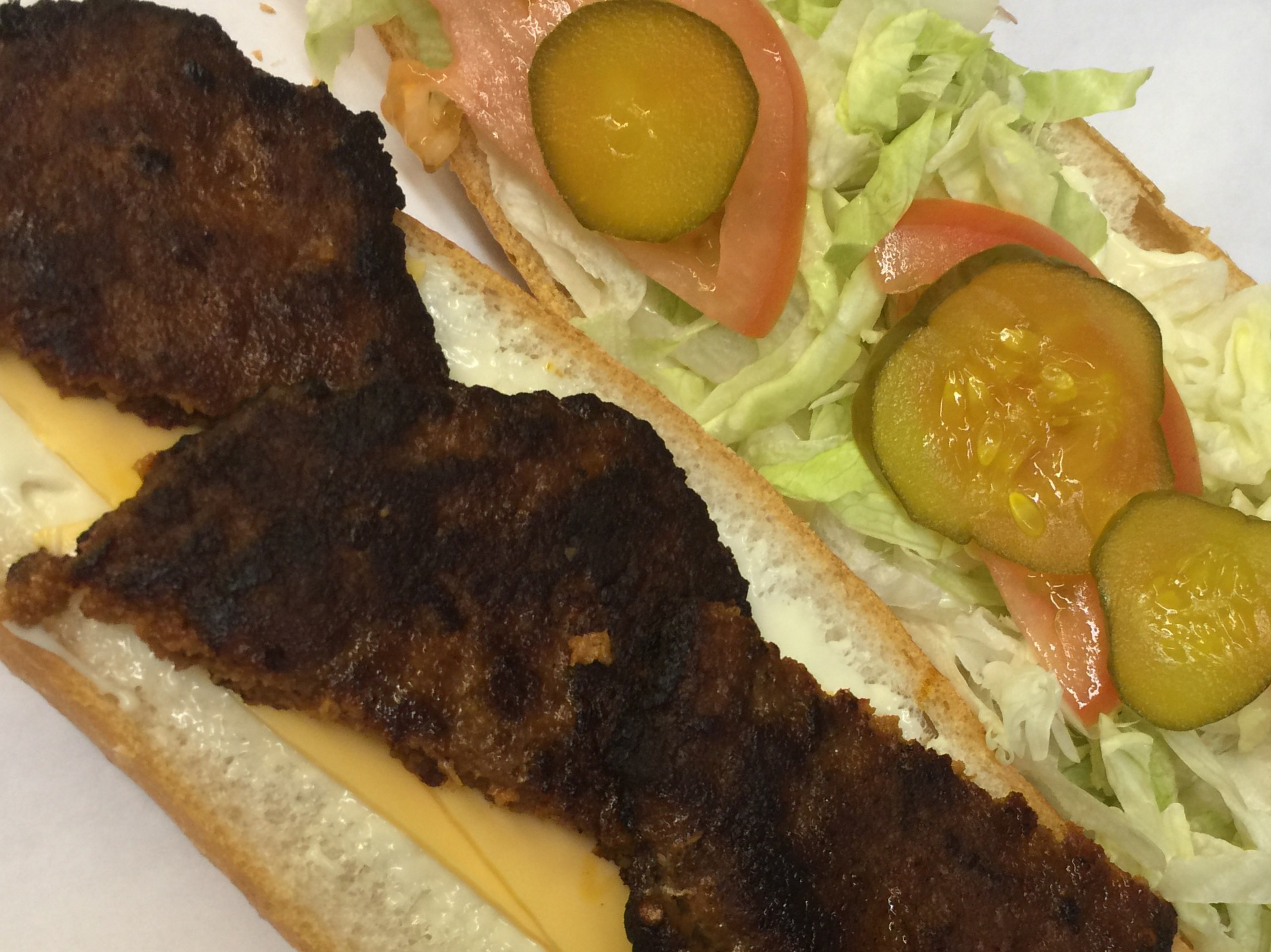 Order Hot Sausage Sandwich food online from Broadview Seafood store, New Orleans on bringmethat.com