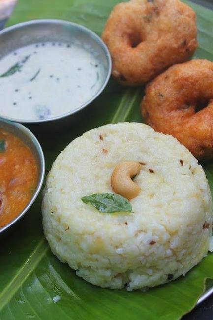 Order Ven Pongal with 1 Vadai food online from Tower Indian Restaurant store, Morrisville on bringmethat.com