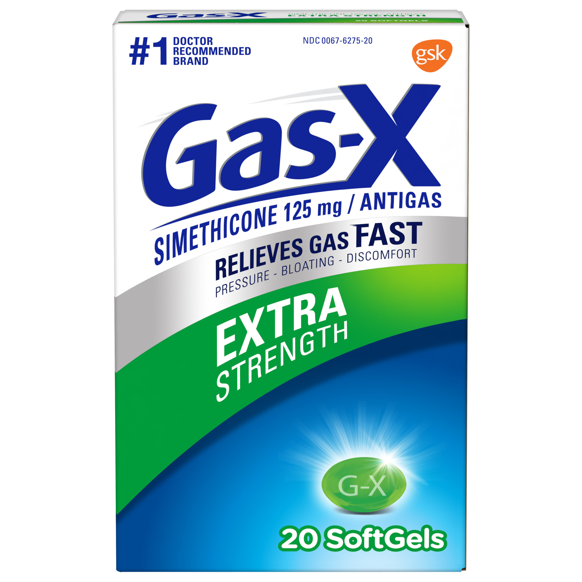 Order Gas-X Extra Strength Gas Relief Softgels - 125mg,  20 Count food online from Rite Aid store, ELMIRA on bringmethat.com
