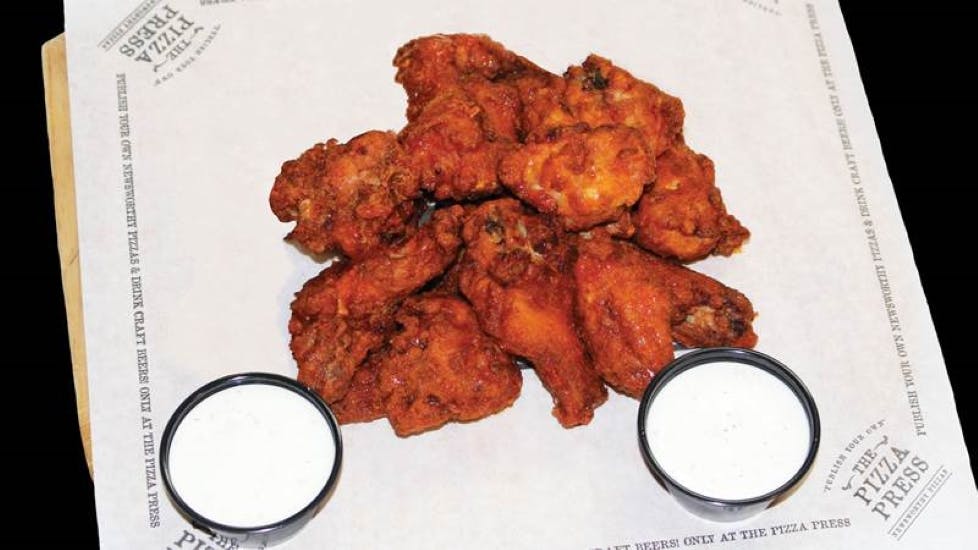Order 6pc Wings.^ - 6pc Wings.^ food online from Pizza Press store, Orange on bringmethat.com