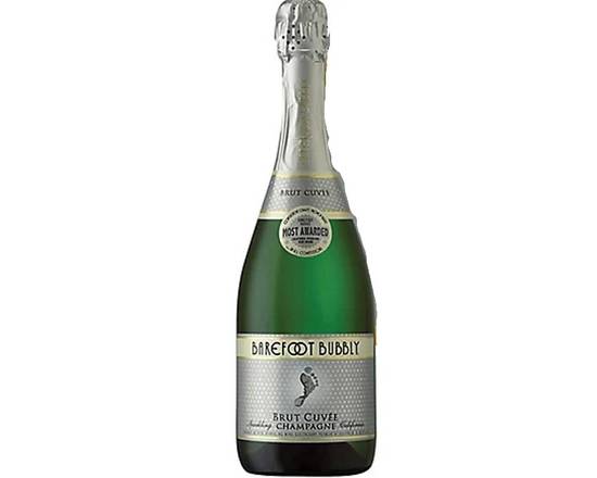 Order Barefoot Bubbly Brut Cuvee Champagne 750 ml 11.5% food online from Pacific Liquor Market store, Bell Gardens on bringmethat.com