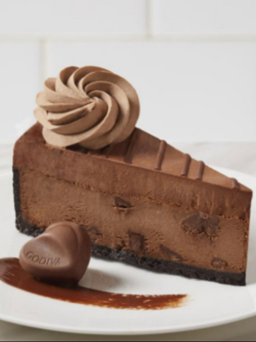 Order Godiva® Double Chocolate Cheesecake Slice - The Cheesecake Factory Bakery At Home food online from Neighborhood Scoops store, Marietta on bringmethat.com