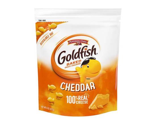 Order Goldfish Cheddar Bag 8oz food online from Extra Mile 2047 store, Fairfield on bringmethat.com