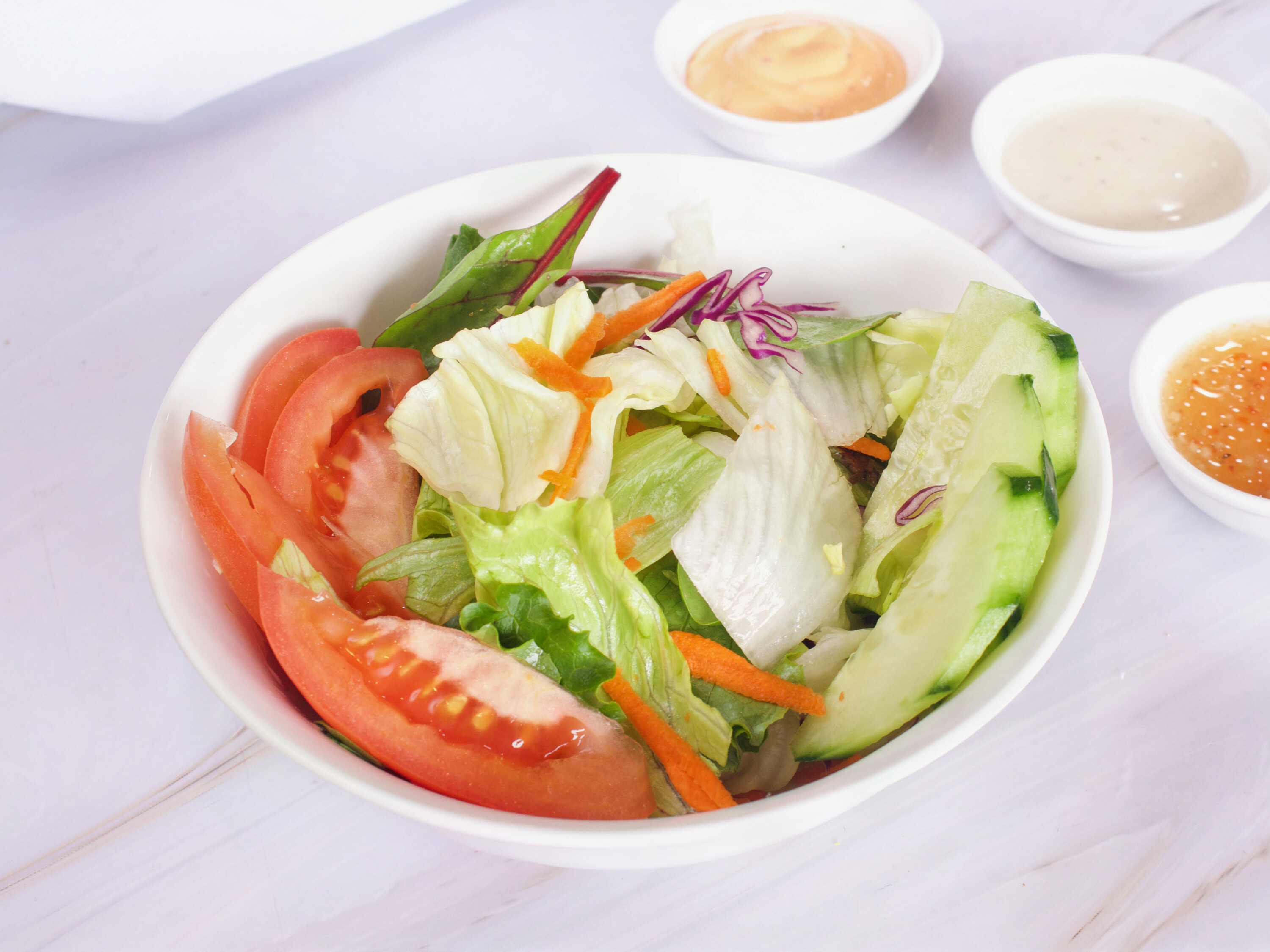 Order Garden Salad food online from Bagel Street Cafe store, Walnut Creek on bringmethat.com