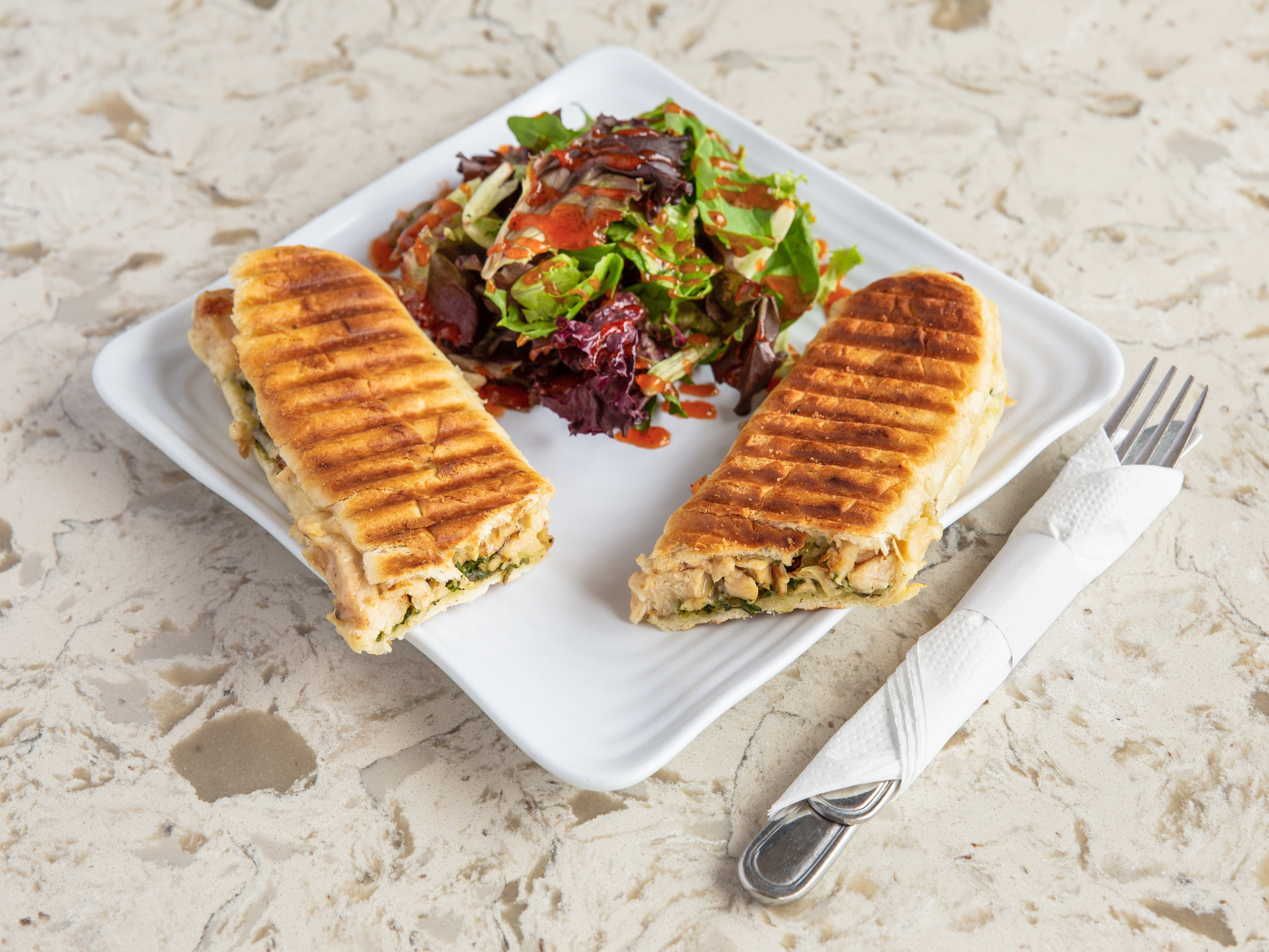 Order Chicken Pesto Panini food online from Gio Bakery store, Glendale on bringmethat.com