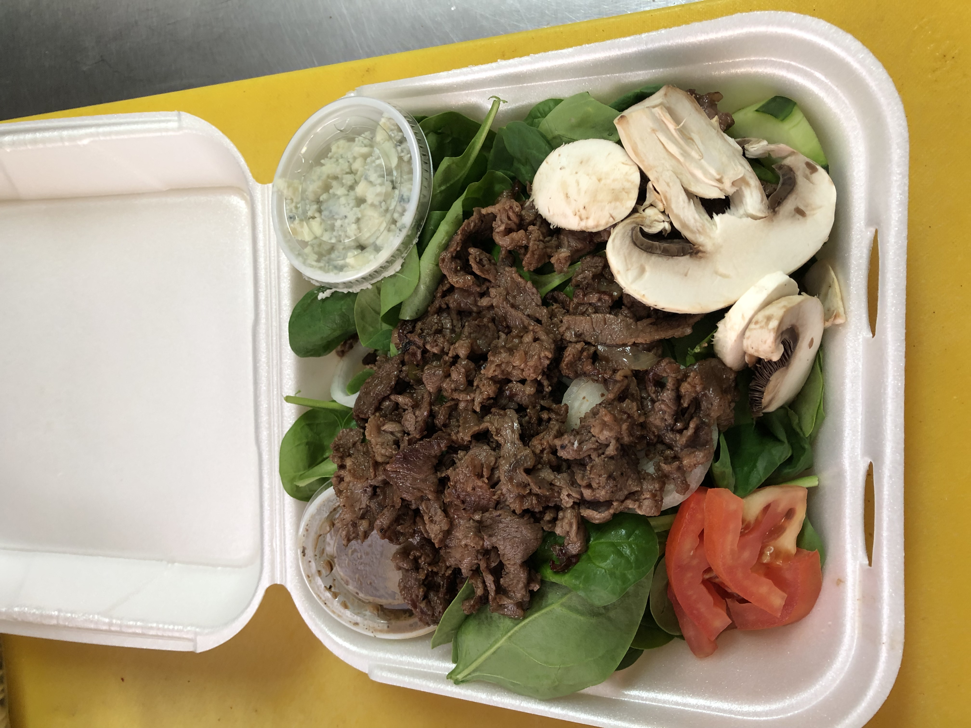 Order Spinach Salad food online from Philly Cheesesteak store, Visalia on bringmethat.com