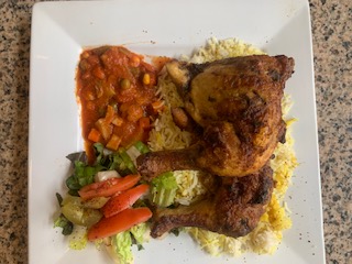 Order Roasted chicken "Halal" food online from Z Zoul Cafe store, San Francisco on bringmethat.com