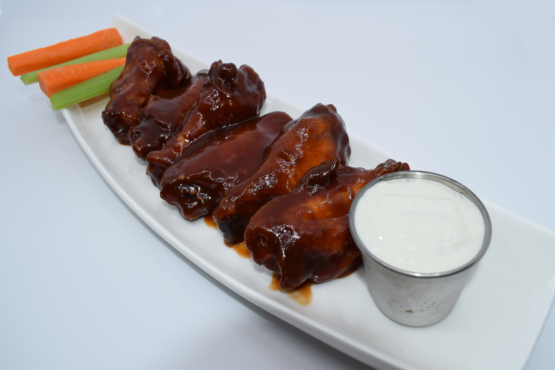 Order Jumbo Sweet Baby Ray’s Wings food online from Mad House Comedy Club store, San Diego on bringmethat.com