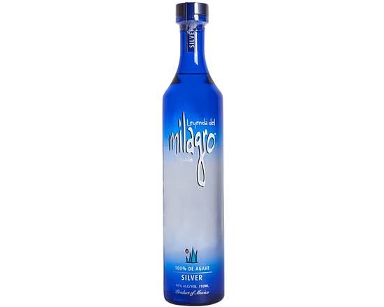 Order Milagro Silver, 750mL tequila (40.0% ABV) food online from Ogden Wine & Spirit store, Naperville on bringmethat.com