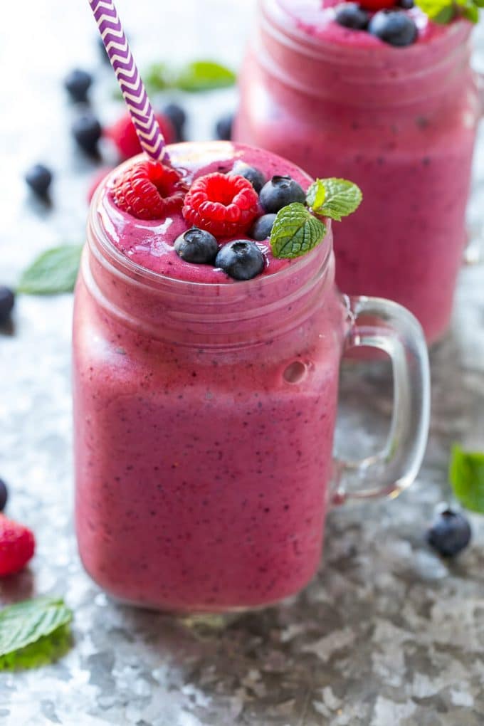 Order Happy Berry Smoothie food online from Tasty Thai store, San Mateo on bringmethat.com