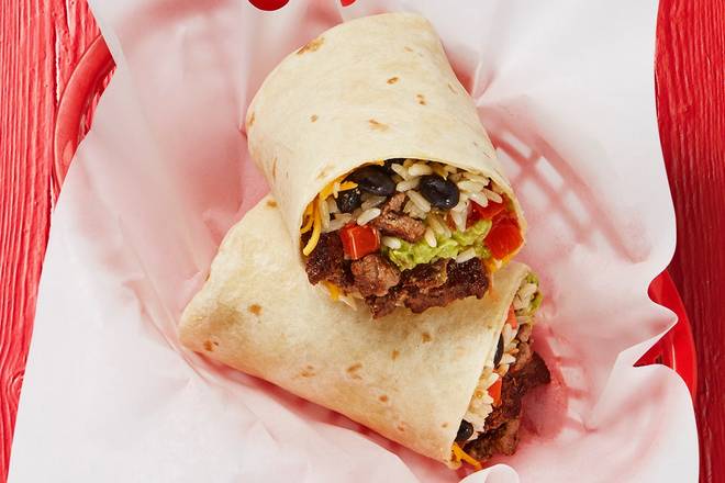 Order Fajita Beef Burrito food online from Fuzzy's Taco Shop store, Dallas on bringmethat.com