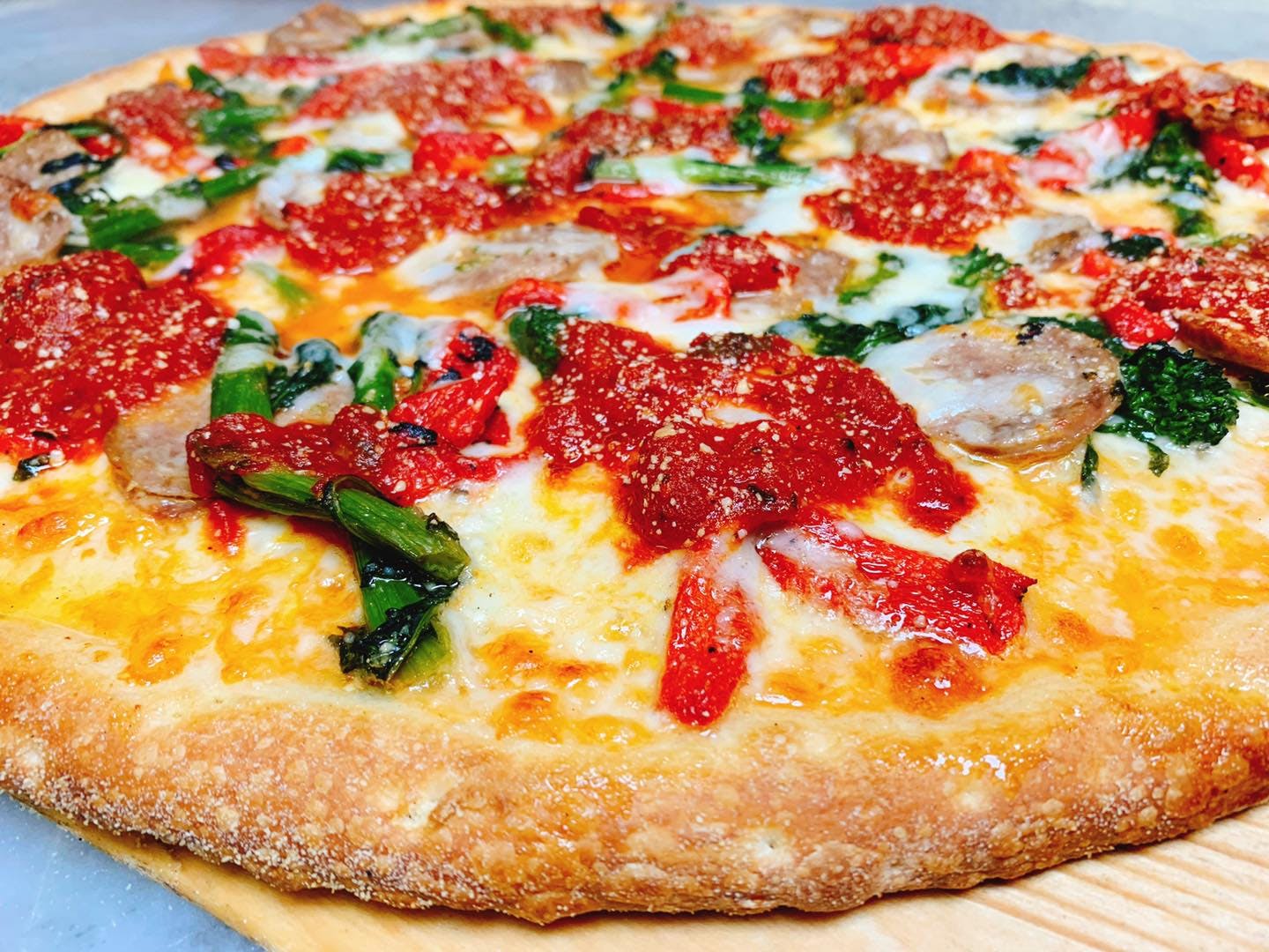 Order Pizza Rustica - Large 16'' (8 Slices) food online from Angelo's Pizza and Sub Shop store, Matawan on bringmethat.com