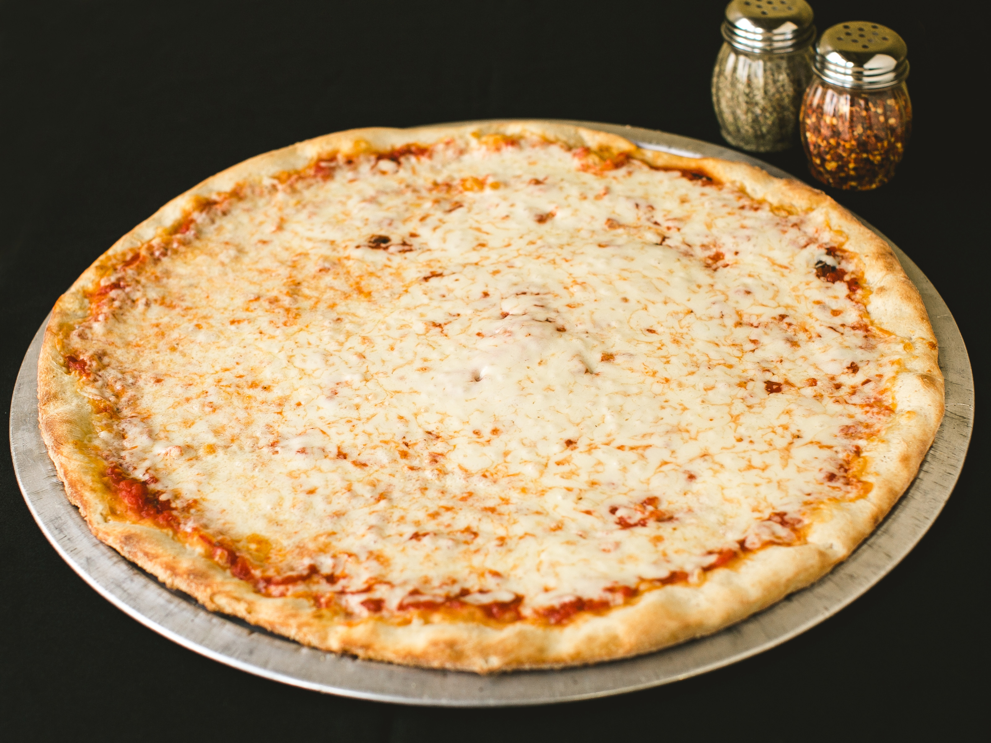 Order Plain Cheese Pizza food online from Santi Pizza store, Maple Shade on bringmethat.com