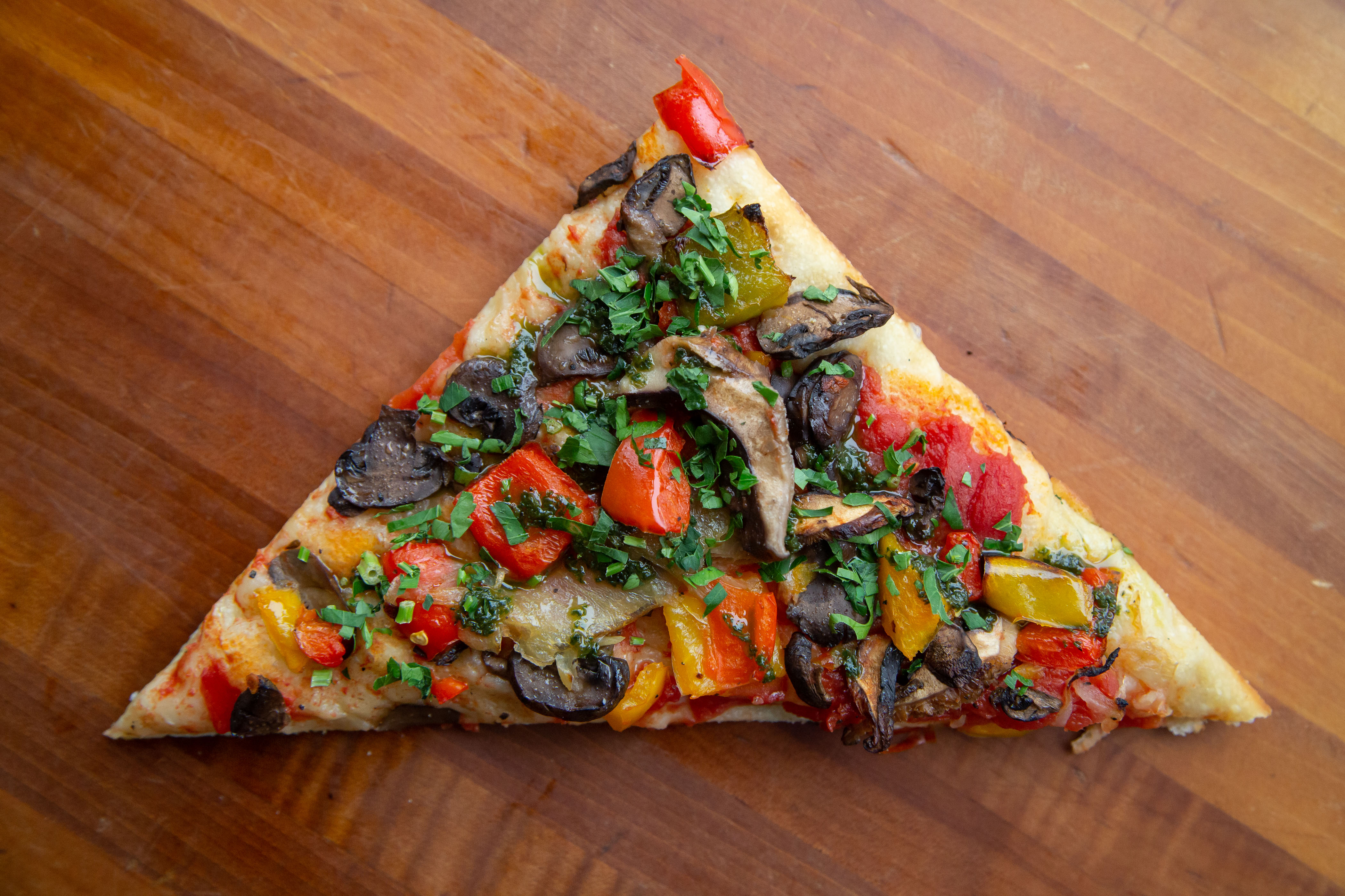 Order Vegan Vegetarian Sicilian Pie Slice food online from We The Pizza store, Arlington on bringmethat.com
