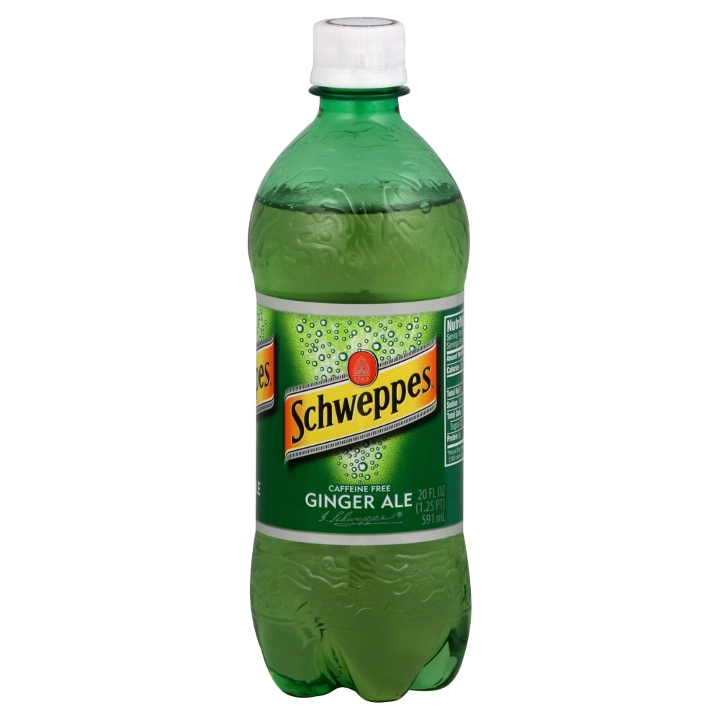 Order 20oz Schweppes Ginger Ale food online from Pellegrino's Deli Cafe store, Rochester on bringmethat.com
