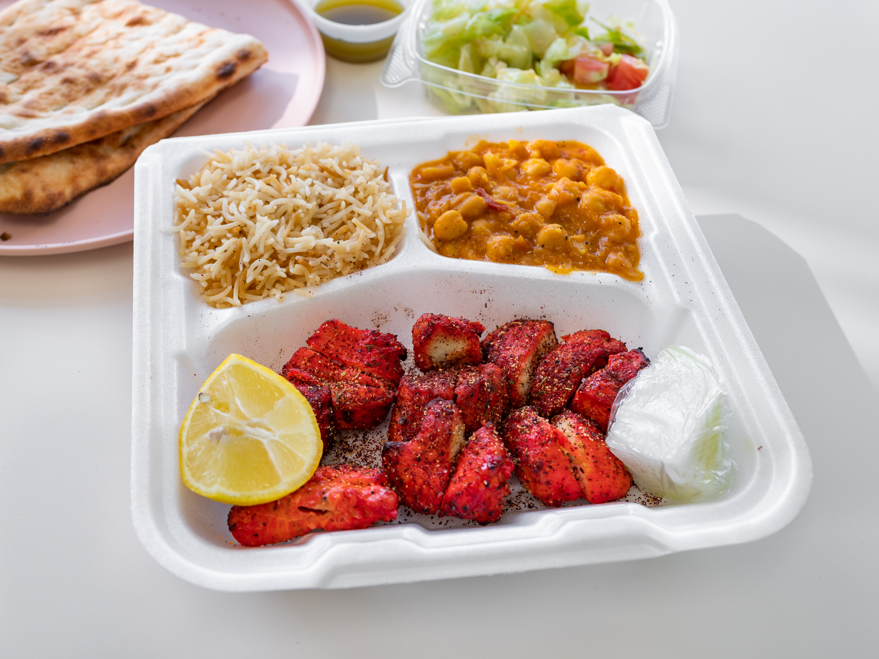 Order 1. Boneless Chicken Kabob Special food online from Kabob Restaurant store, Fredericksburg on bringmethat.com