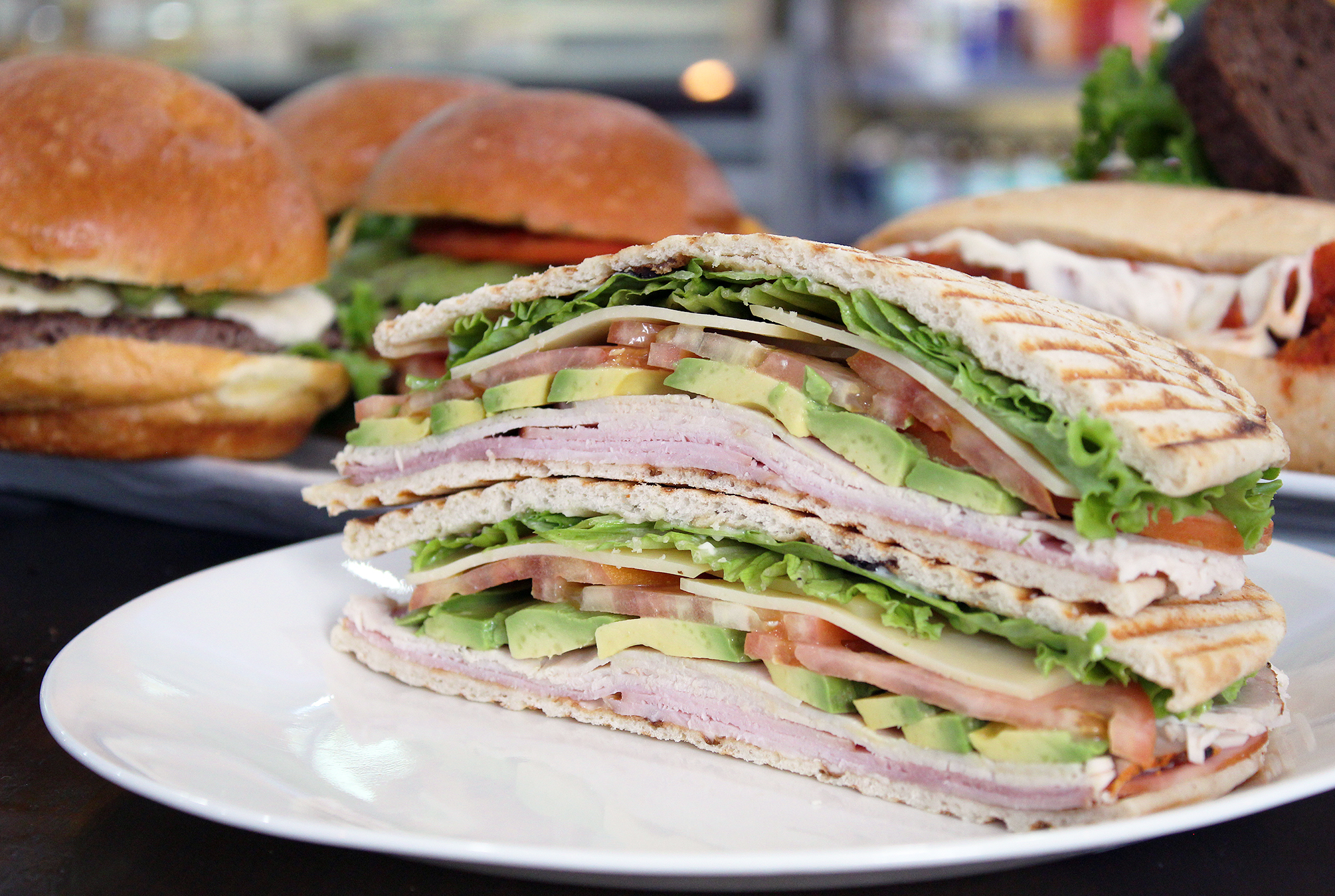 Order 4P. Panini Club food online from Green Cafe store, New York on bringmethat.com