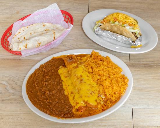 Order Mexican Plate food online from Eddie's Taco House store, San Antonio on bringmethat.com