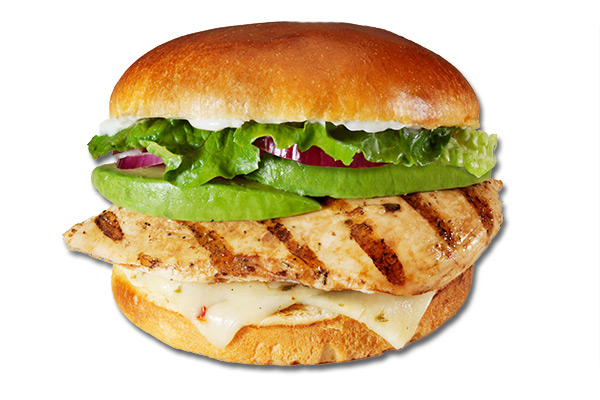 Order Grilled Chicken Burger food online from America's Best Wings store, Richmond on bringmethat.com