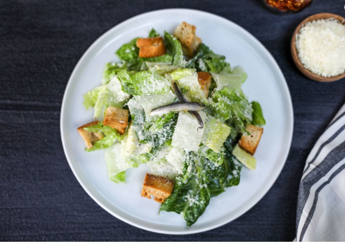 Order Ceasar Salad - Appetizer food online from Patxi's Chicago Pizza store, San Francisco on bringmethat.com
