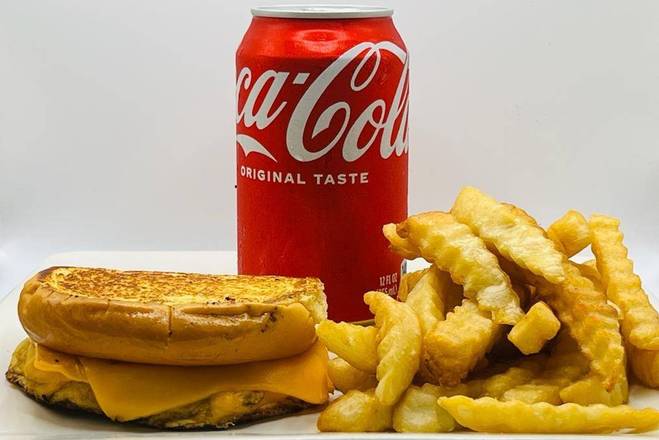 Order Grilled Cheese, Fries, & Drink food online from The burger cave store, North Las Vegas on bringmethat.com