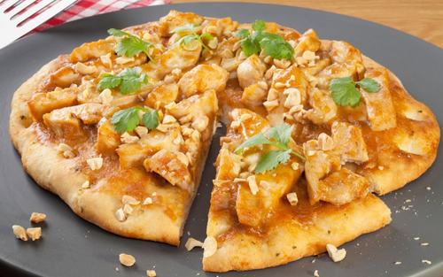 Order Butter Chicken Meat Pizza food online from Oasis Palace Restaurant store, Newark on bringmethat.com