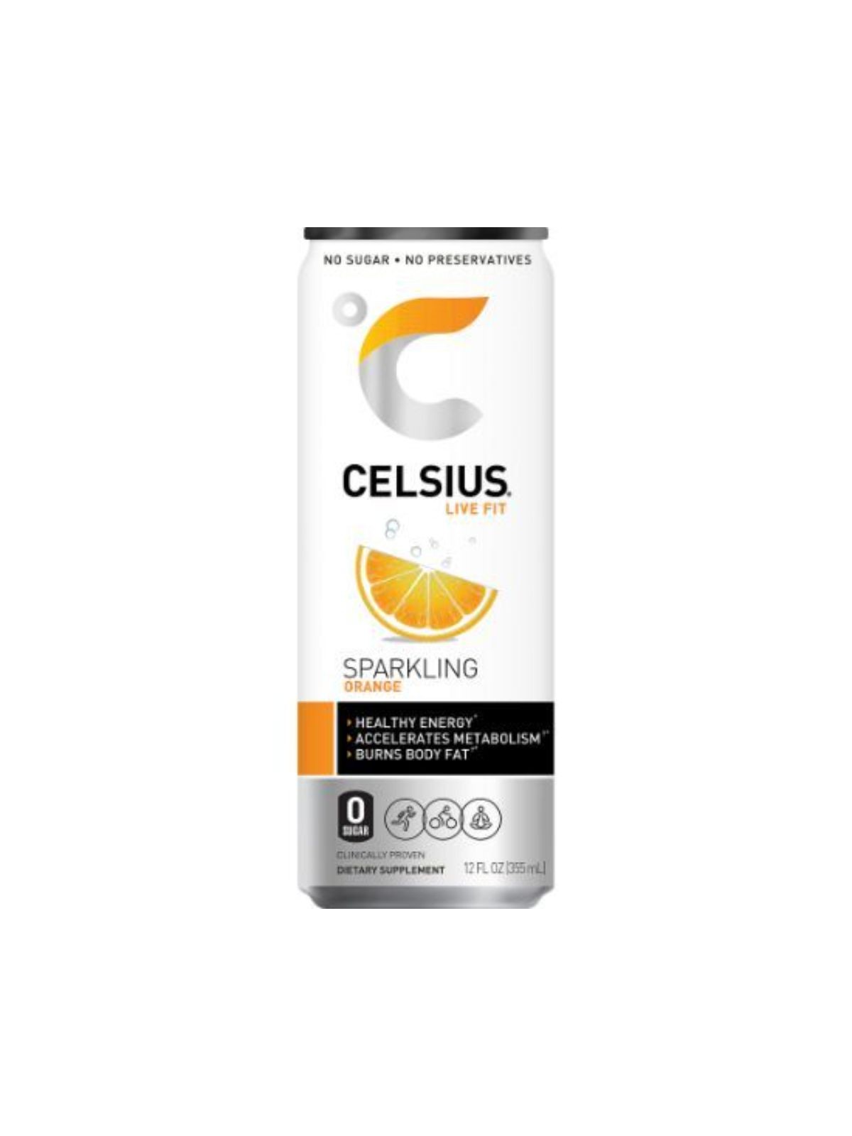 Order Celsius Energy Drink Sparkling Orange (12 oz) food online from Stock-Up Mart store, Marietta on bringmethat.com