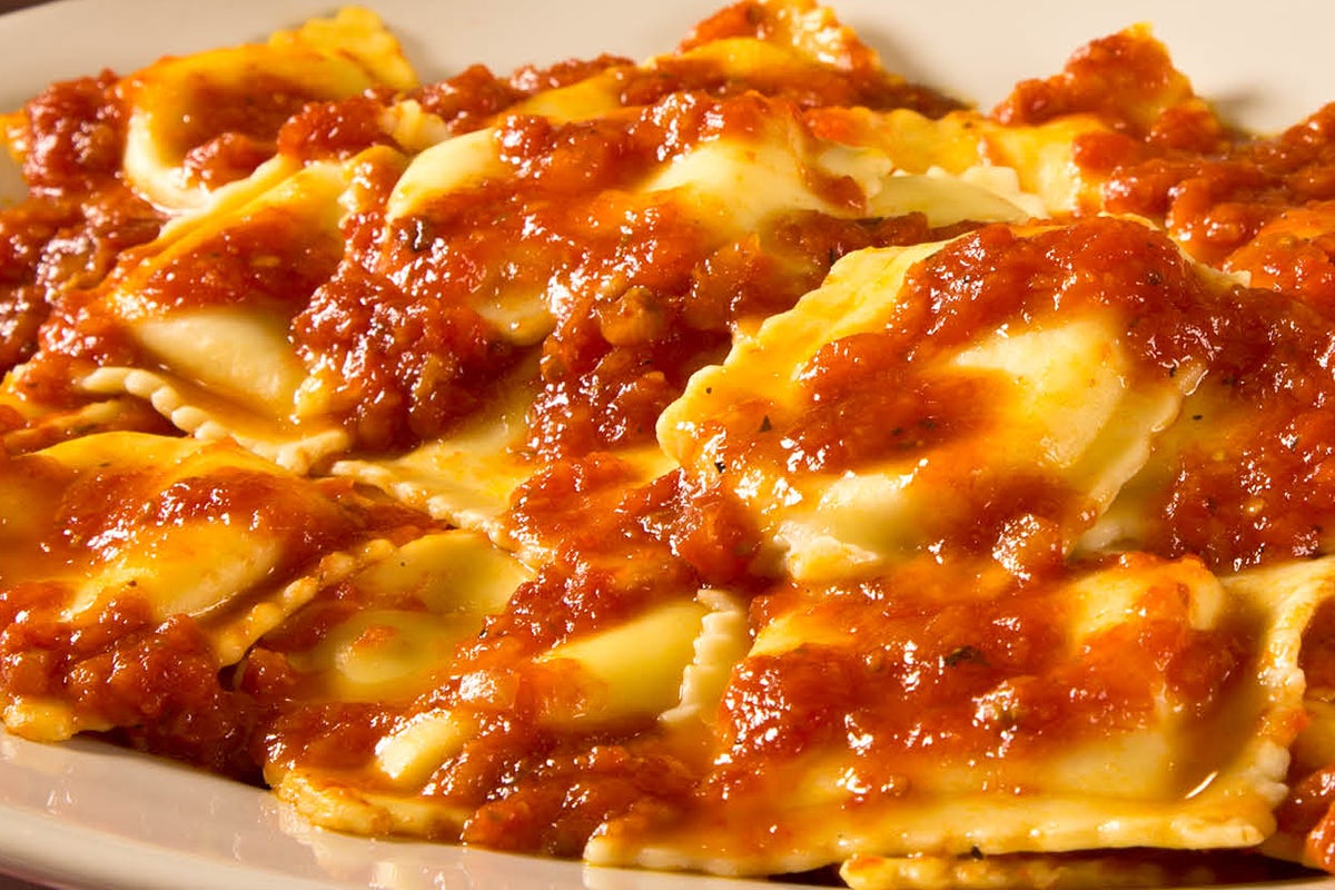 Order Ravioli al Pomodoro food online from Buca di Beppo Italian Restaurant store, Pittsburgh on bringmethat.com