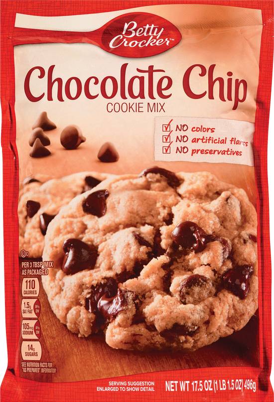 Order Betty Crocker Chocolate Chip Cookie Mix, 17.5 OZ food online from Cvs store, LITTLE ROCK on bringmethat.com