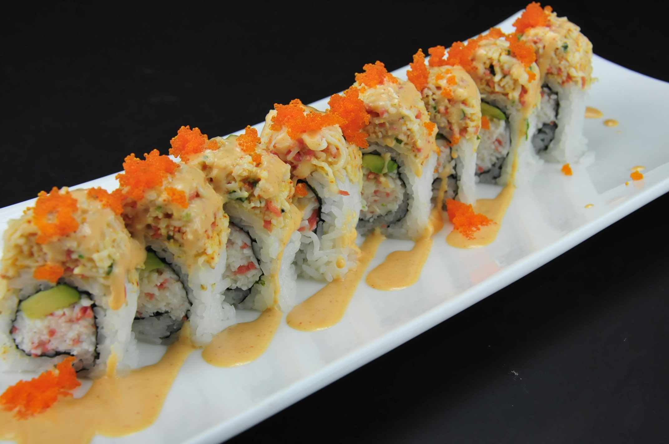 Order 30. Mr. Crabby Patty Roll food online from Krazy Sushi store, Las Vegas on bringmethat.com