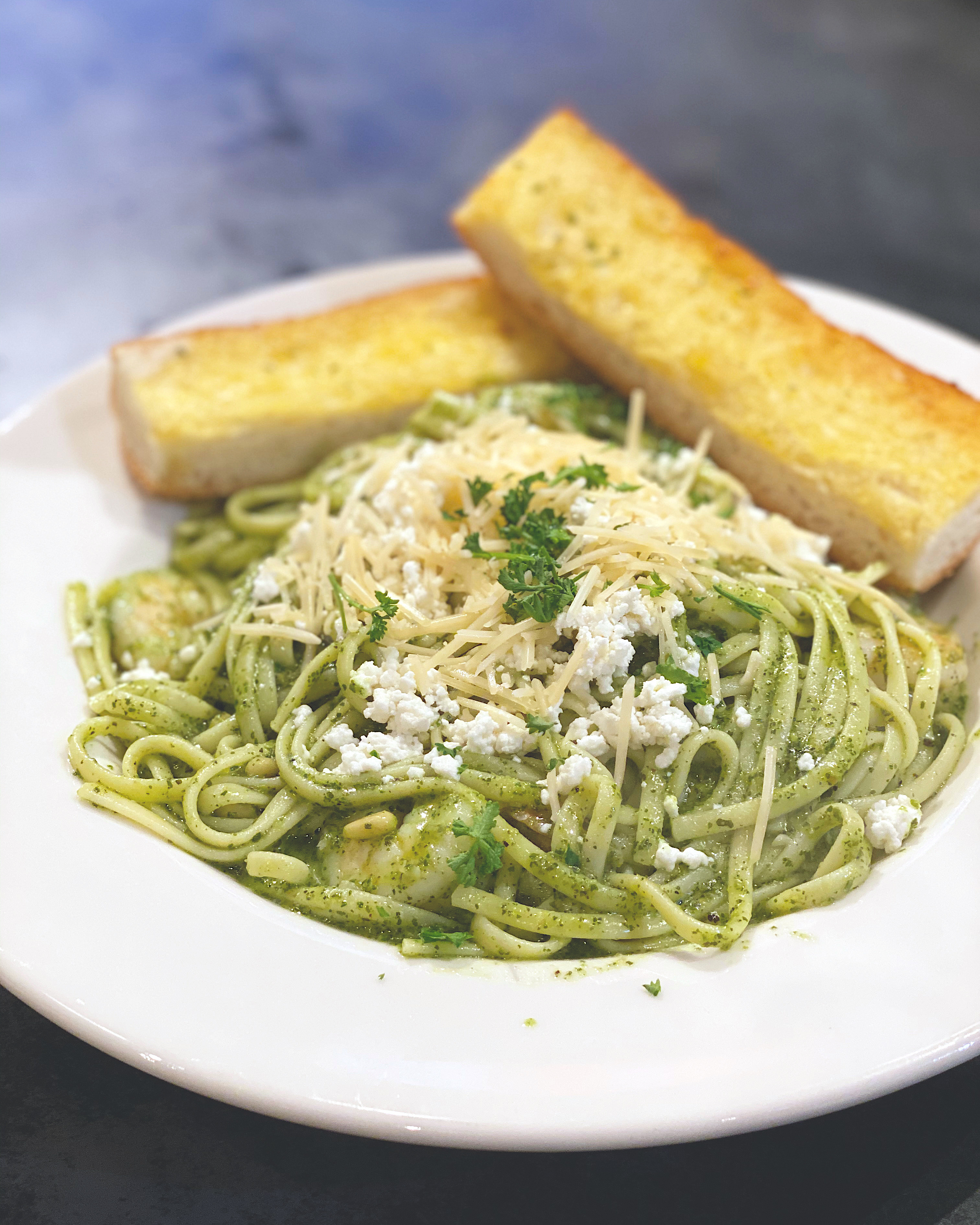 Order Pesto Linguini food online from Romio's Pizza store, King County on bringmethat.com
