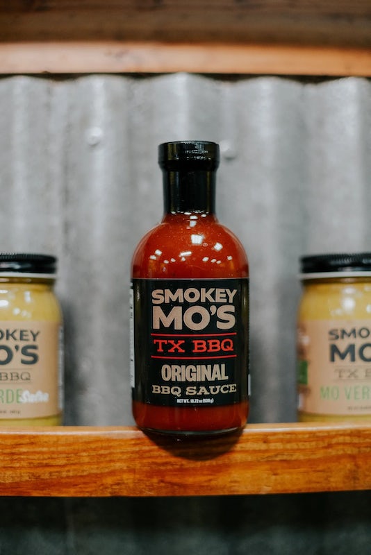 Order BBQ Sauce Bottle food online from Smokey Mo's Bbq store, Austin on bringmethat.com
