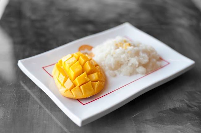 Order 45) Coconut Sticky Rice With Mango (GF) food online from Thai by Thai - Sterling store, Sterling on bringmethat.com