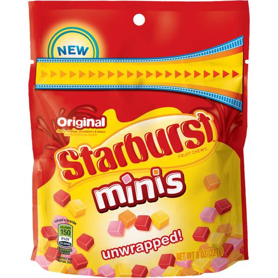 Order Starburst Original Minis Fruit Chews Candy Bag (8 oz) food online from Rite Aid store, Yamhill County on bringmethat.com