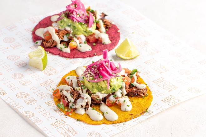 Order Spicy Jackfruit Carnitas food online from Vibe Organic Kitchen &Amp; Juice store, Dana Point on bringmethat.com