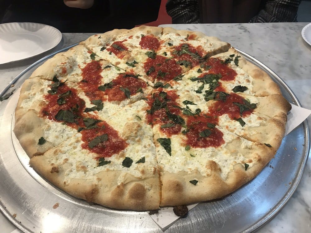 Order Margarita Pizza - Small 10'' food online from Ellie's Pizza store, Beverly Farms on bringmethat.com