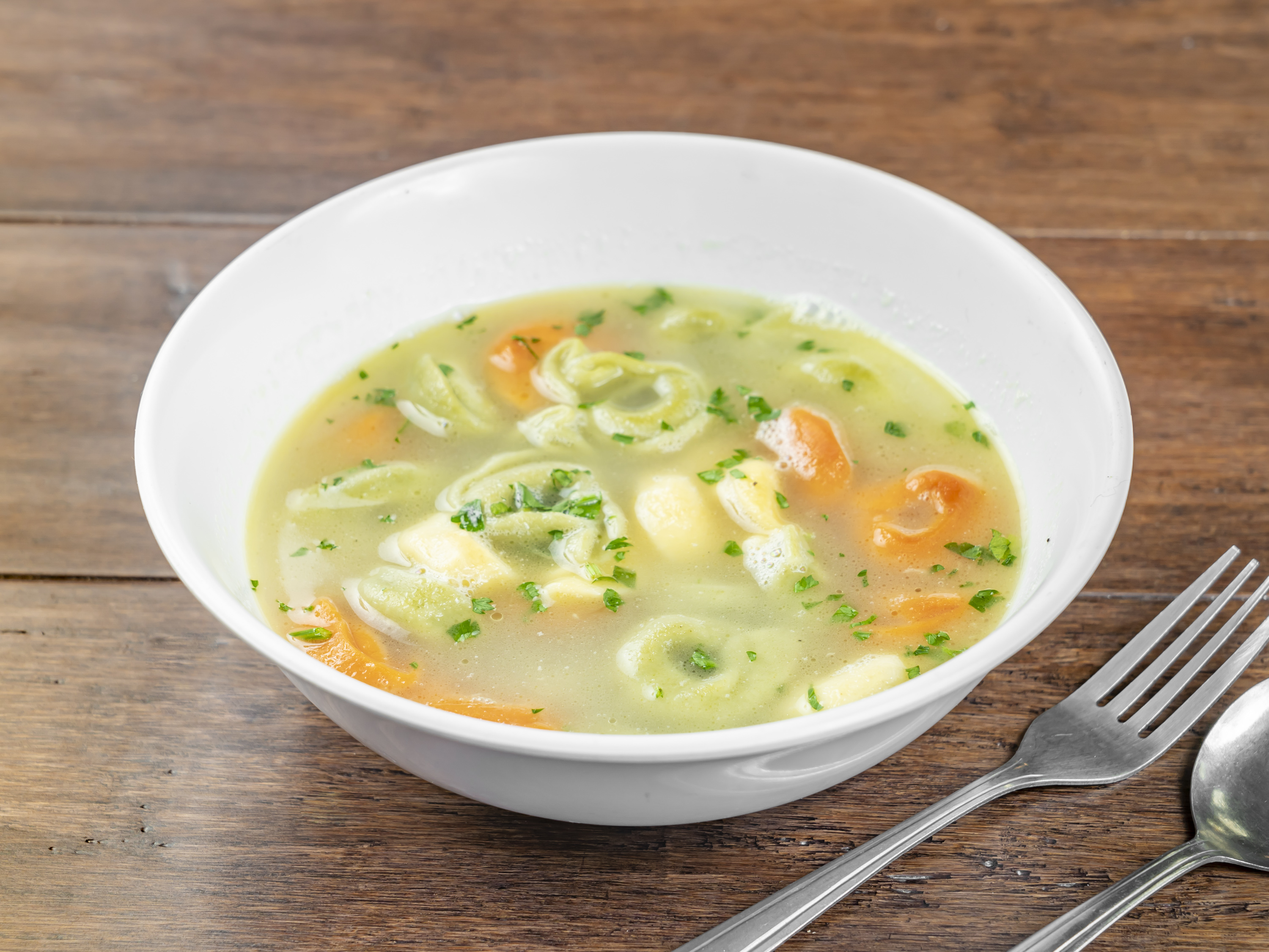 Order Cheese Tortellini en Brodo Soup food online from Westover Pizza store, Stamford on bringmethat.com