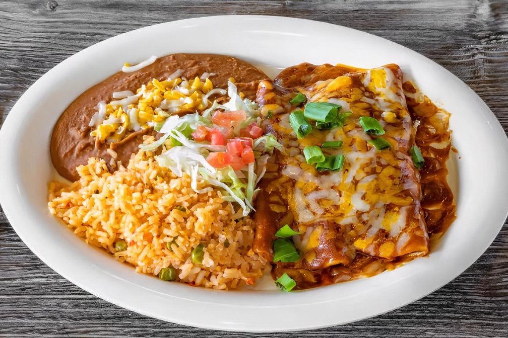 Order 2 Cheese Enchiladas* food online from Caramba store, Glendale on bringmethat.com