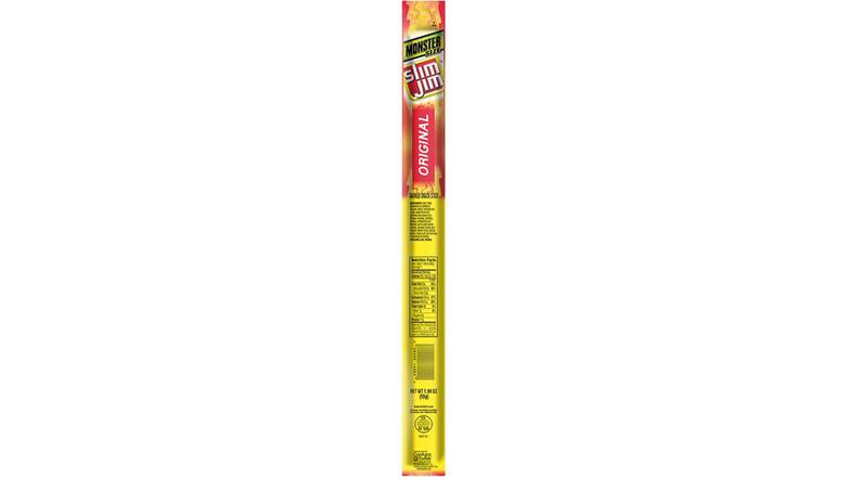 Order Slim Jim Original Monster Smoked Snack Stick, Smoked Meat Stick food online from Anderson Convenience Markets #140 store, Omaha on bringmethat.com