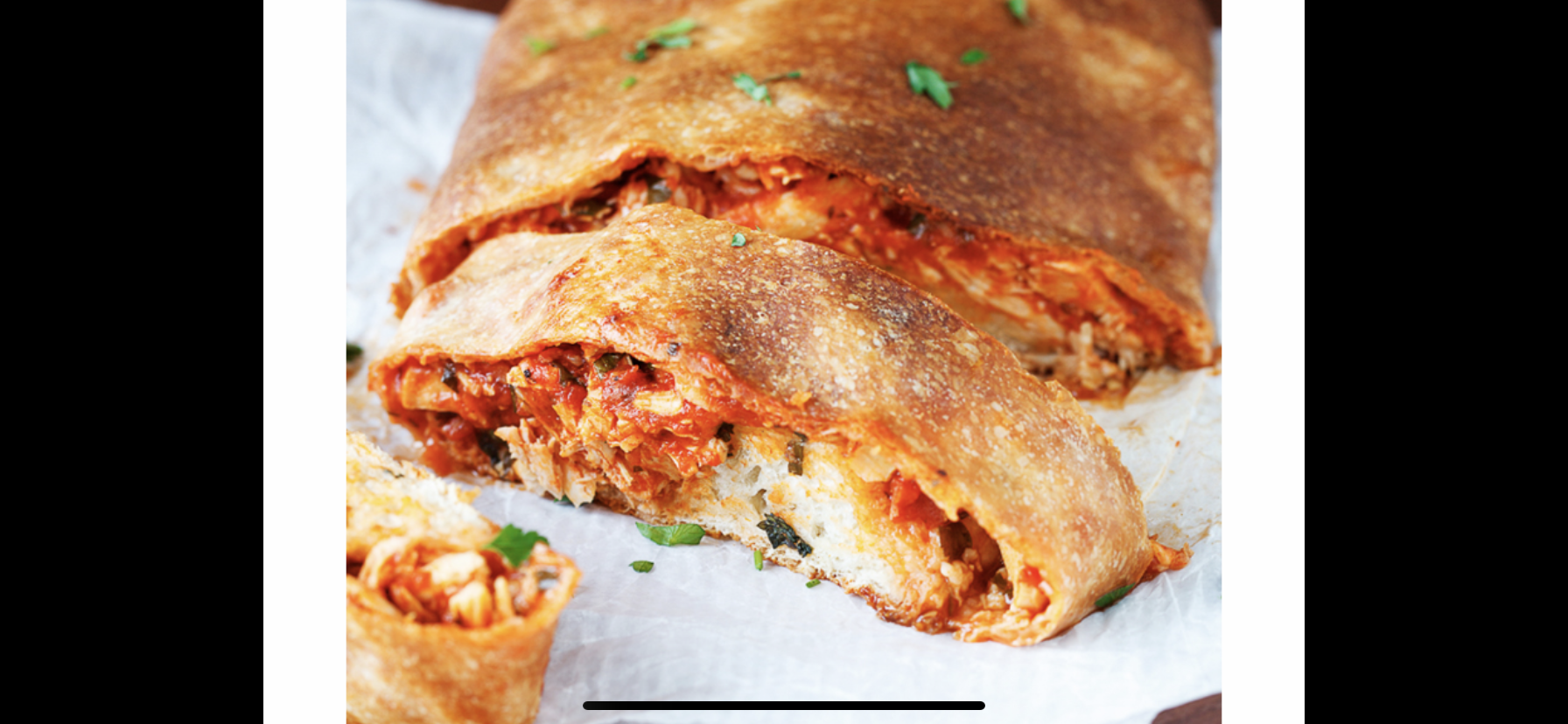 Order Chicken Parmesan Calzone food online from Crazy Dough store, Brighton on bringmethat.com