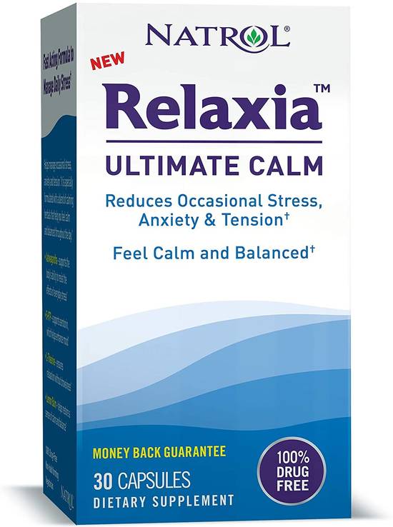 Order Natrol Relaxia Ultimate Calm Capsules (30 ct) food online from Rite Aid store, Palm Desert on bringmethat.com